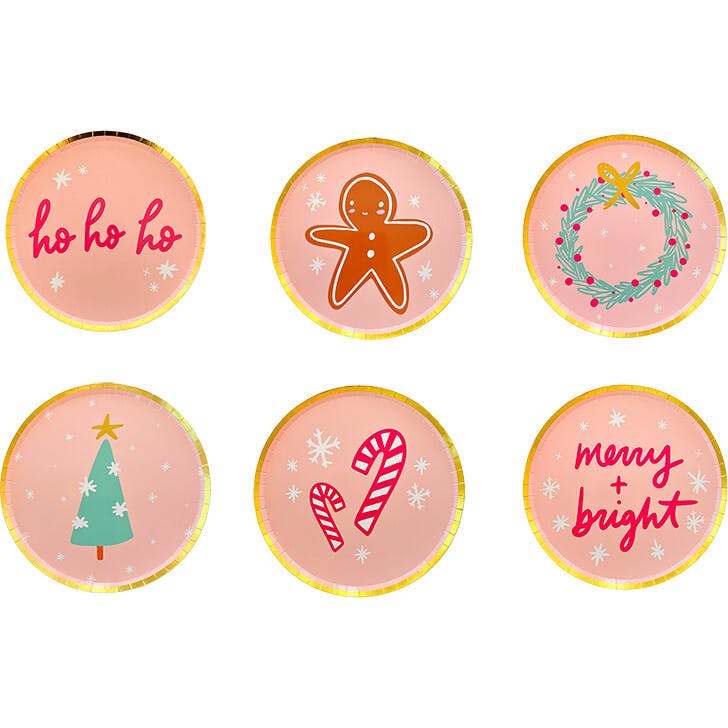 Jingle All the Way Dessert Plates