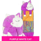 Happy Nappers: S4 Med - Purple & White Cat