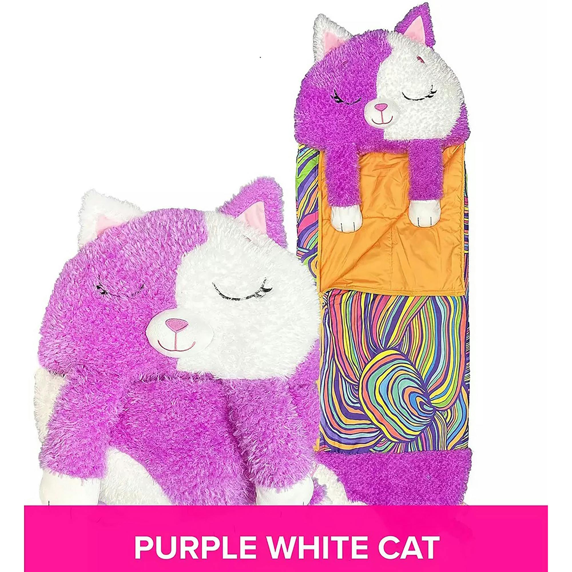 Happy Nappers: S4 Med - Purple & White Cat