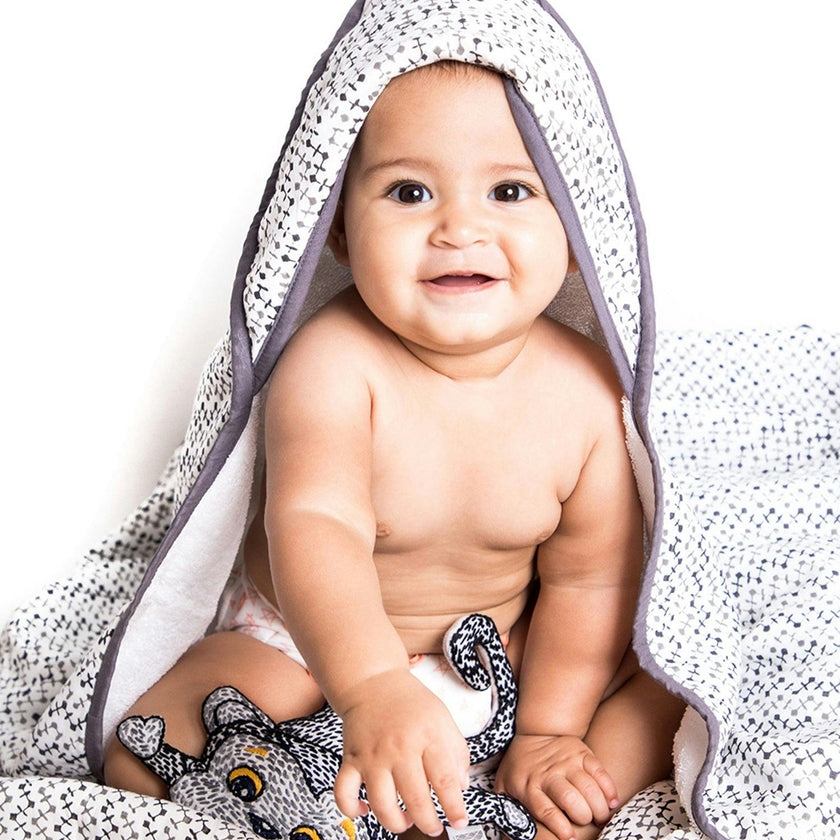 Block-Printed Terry Towel