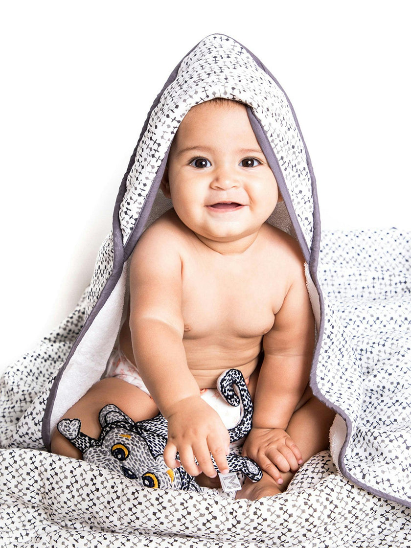 Block-Printed Terry Towel