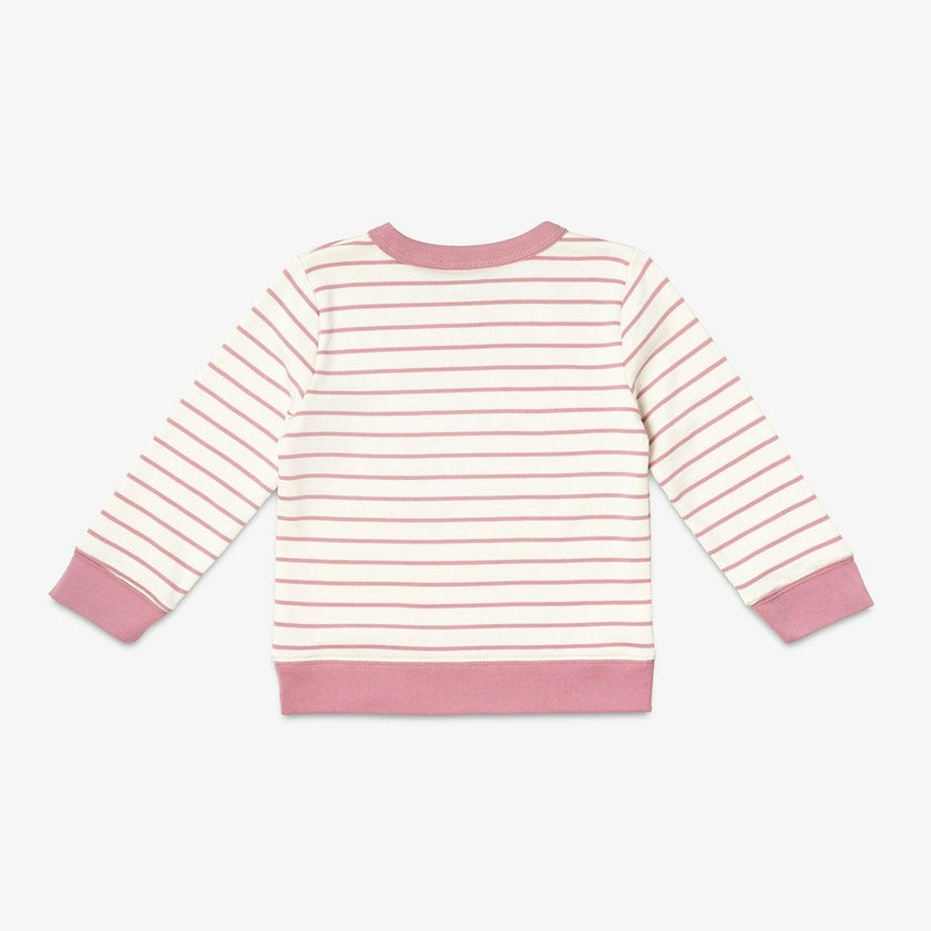 Remy Sweatshirt, Rose French Stripe