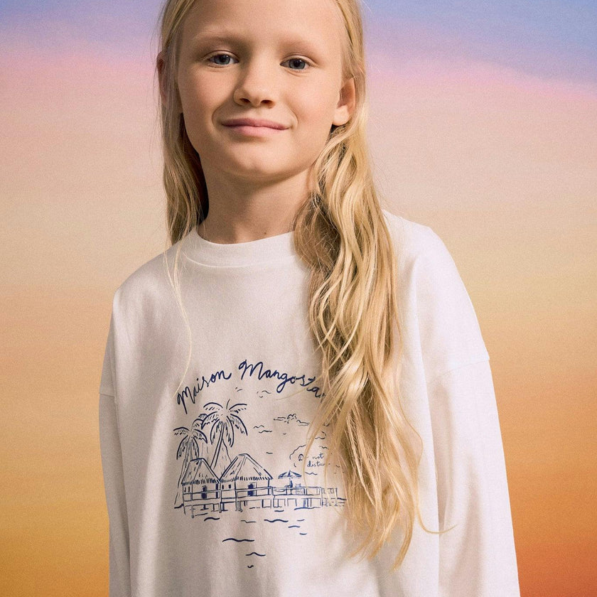 LEISURELY LONG SLEEVE T-SHIRT OFF WHITE