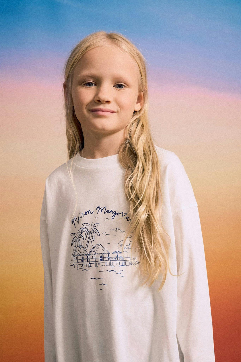 LEISURELY LONG SLEEVE T-SHIRT OFF WHITE