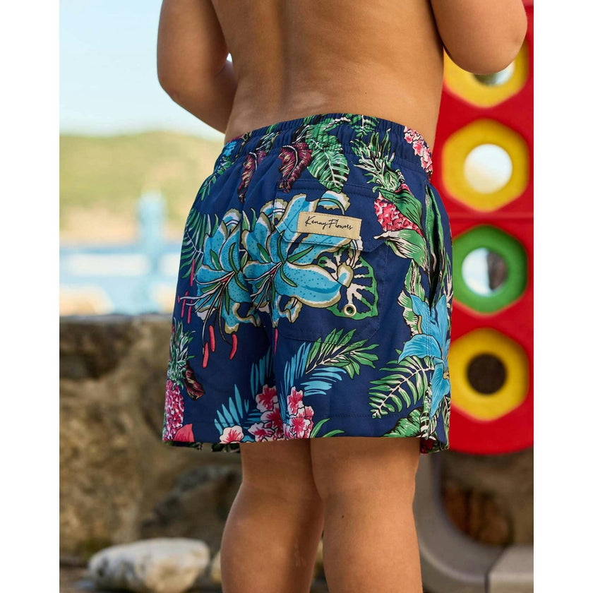 The Flower Hour - Boys Swim Trunks UPF 50+