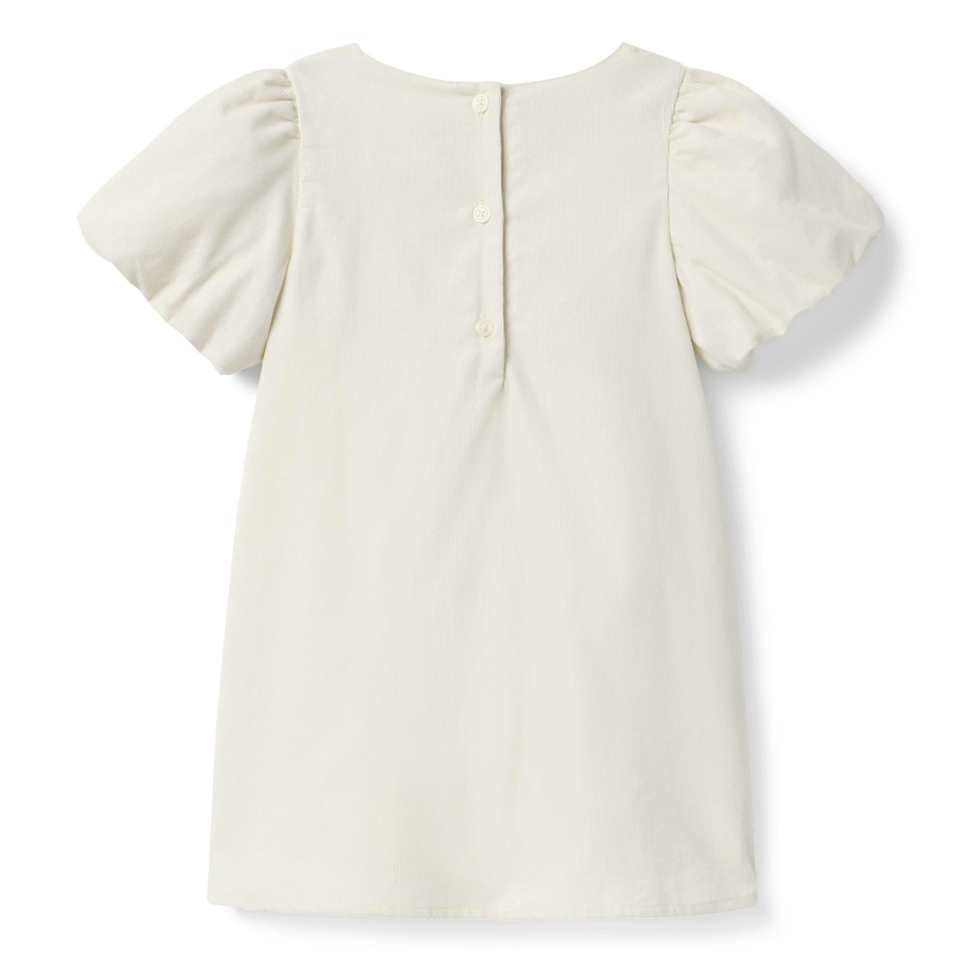The Corduroy Heart Dress, ivory