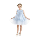 Light Blue Lumielle Ruffle Dress