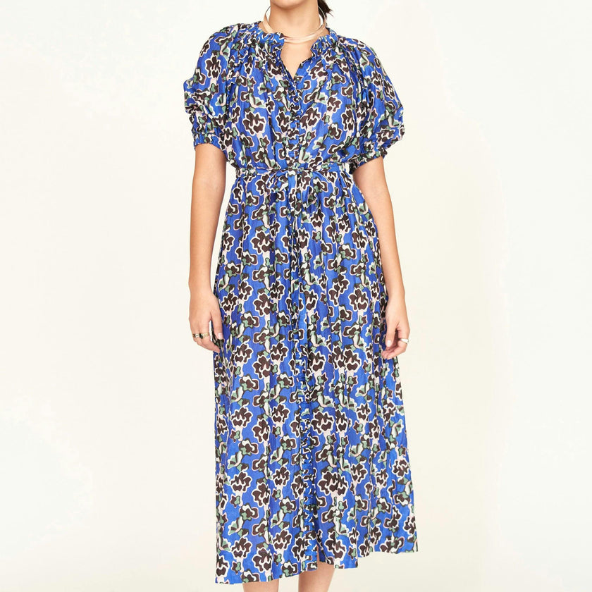 Somerset Dress in Lapis Wildflower