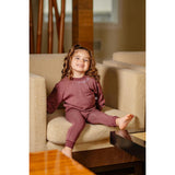 Pouf Embroidered Set, Pink