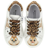 White Chipmunks Print Shoes