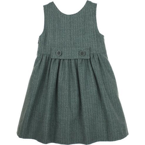 Vintage Tweed Pinafore Dress, Green