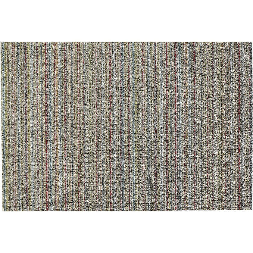 Skinny Stripe Shag Floor Mat, Multi