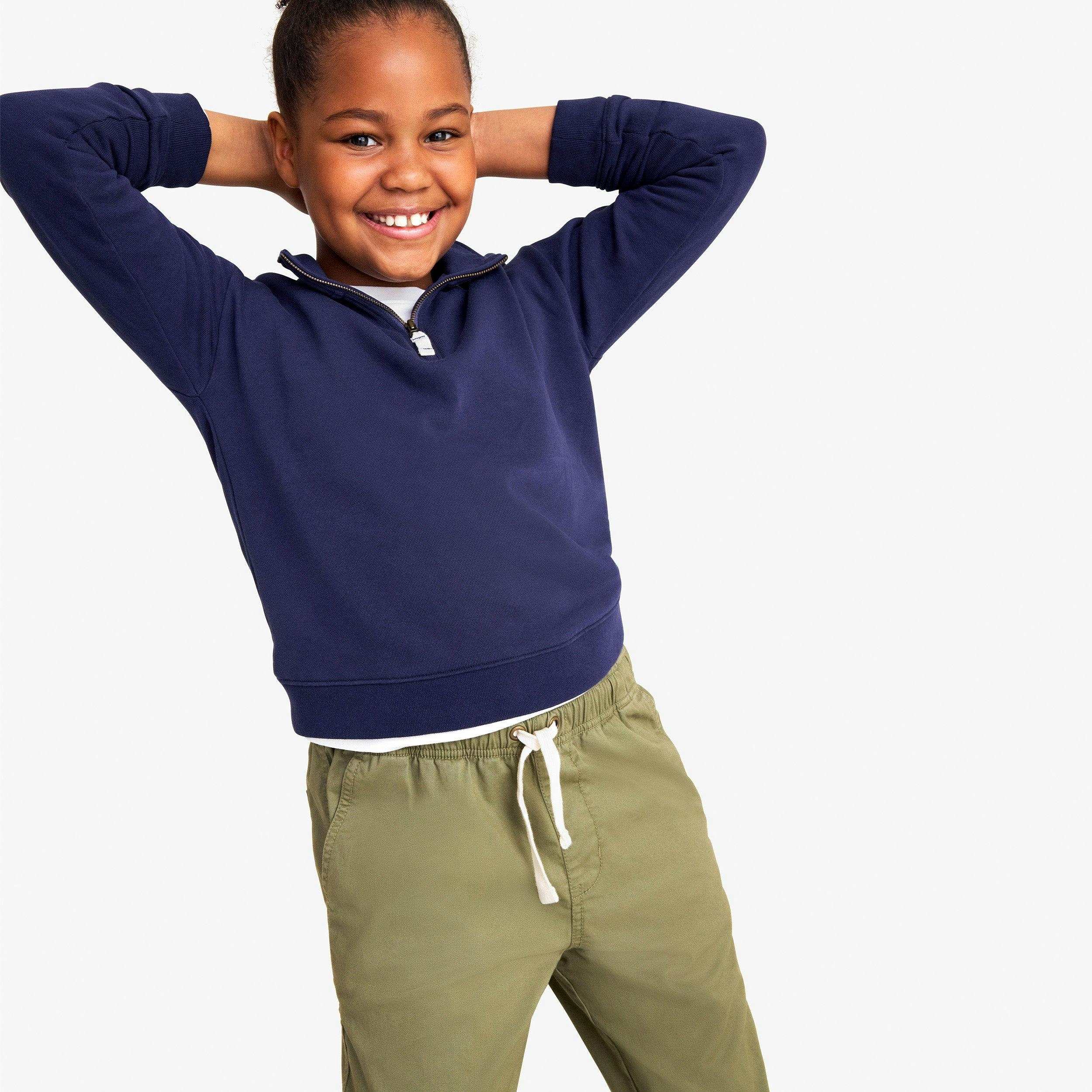 Kids stretch chino drawstring pant