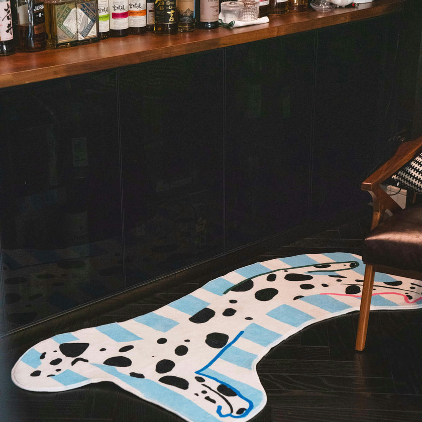 Irregular Shaped Dog Runner Rug by Lu Yang