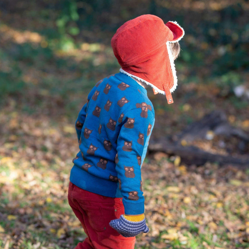 From One To Another Cotton Comfy Long Sleeve Knit Jumper, Blue