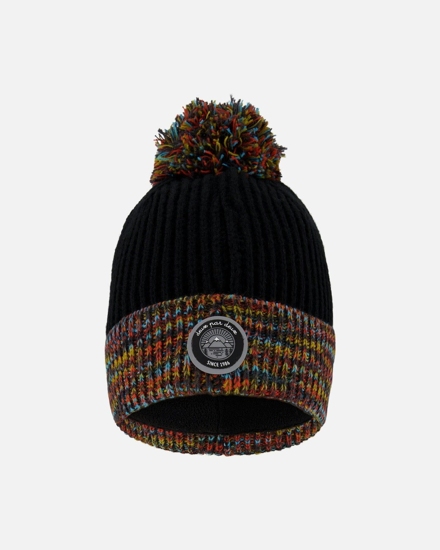 Lined Knit Winter Hat with Pompom