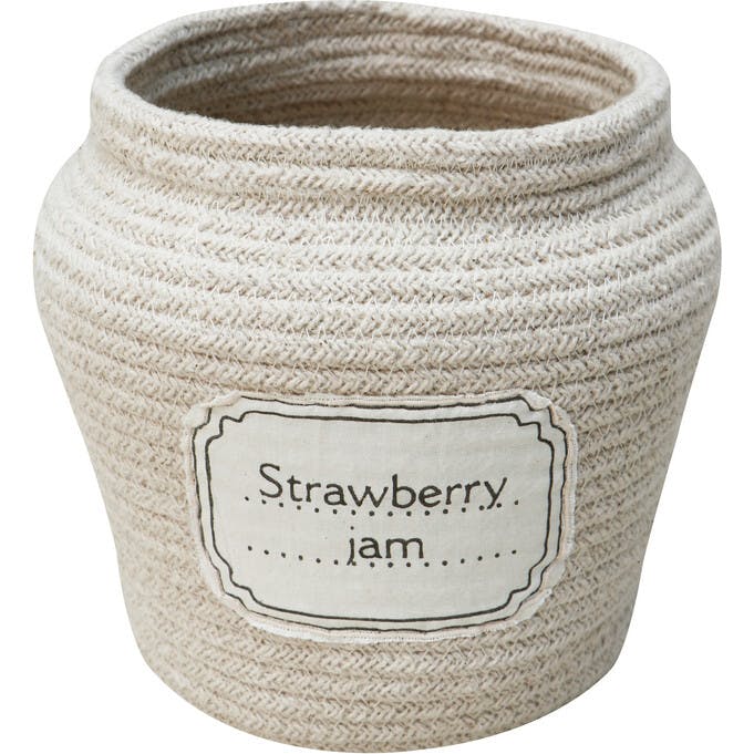 Handcrafted Braided Cord Basket