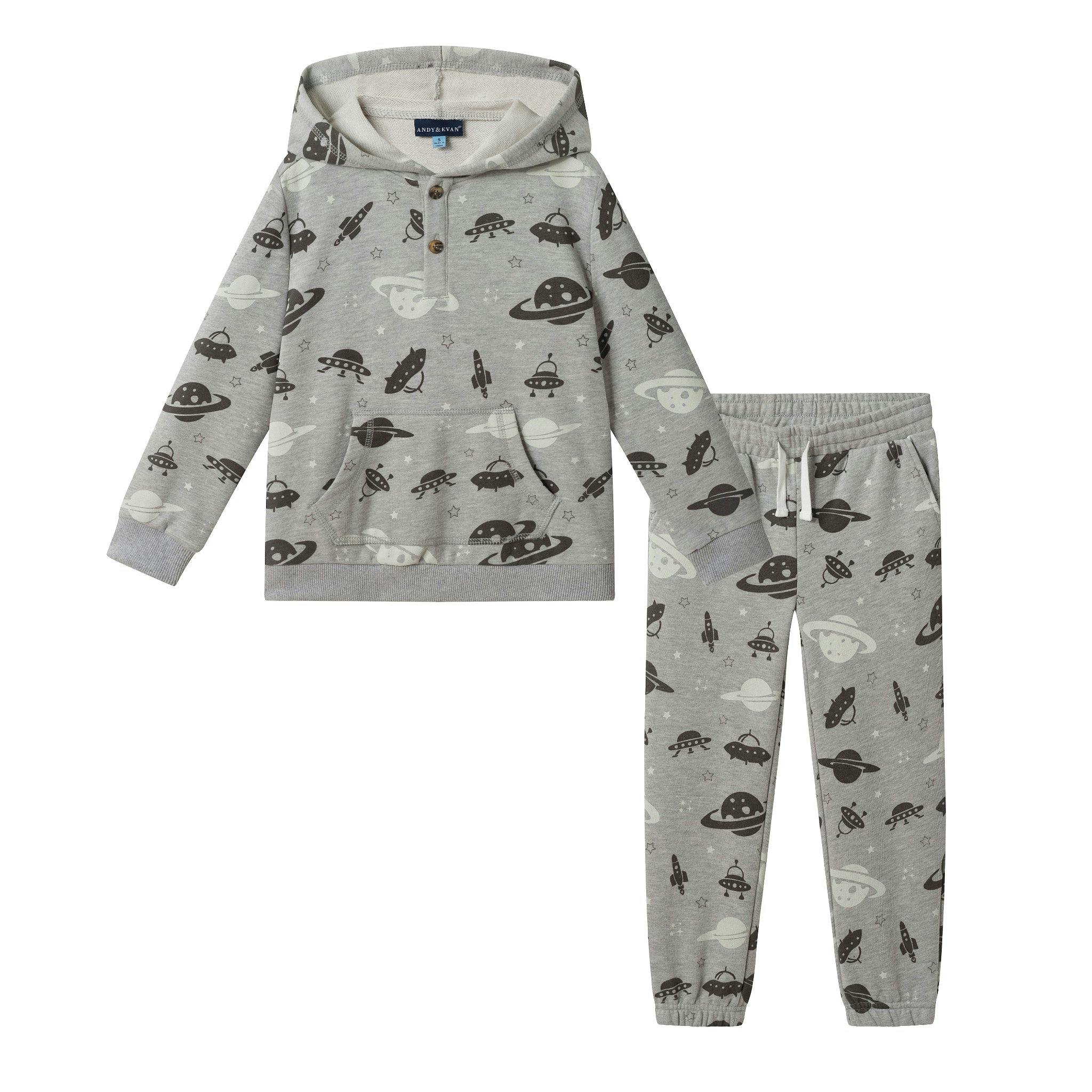 French Terry Hoodie & Jogger Set | Space Explorer