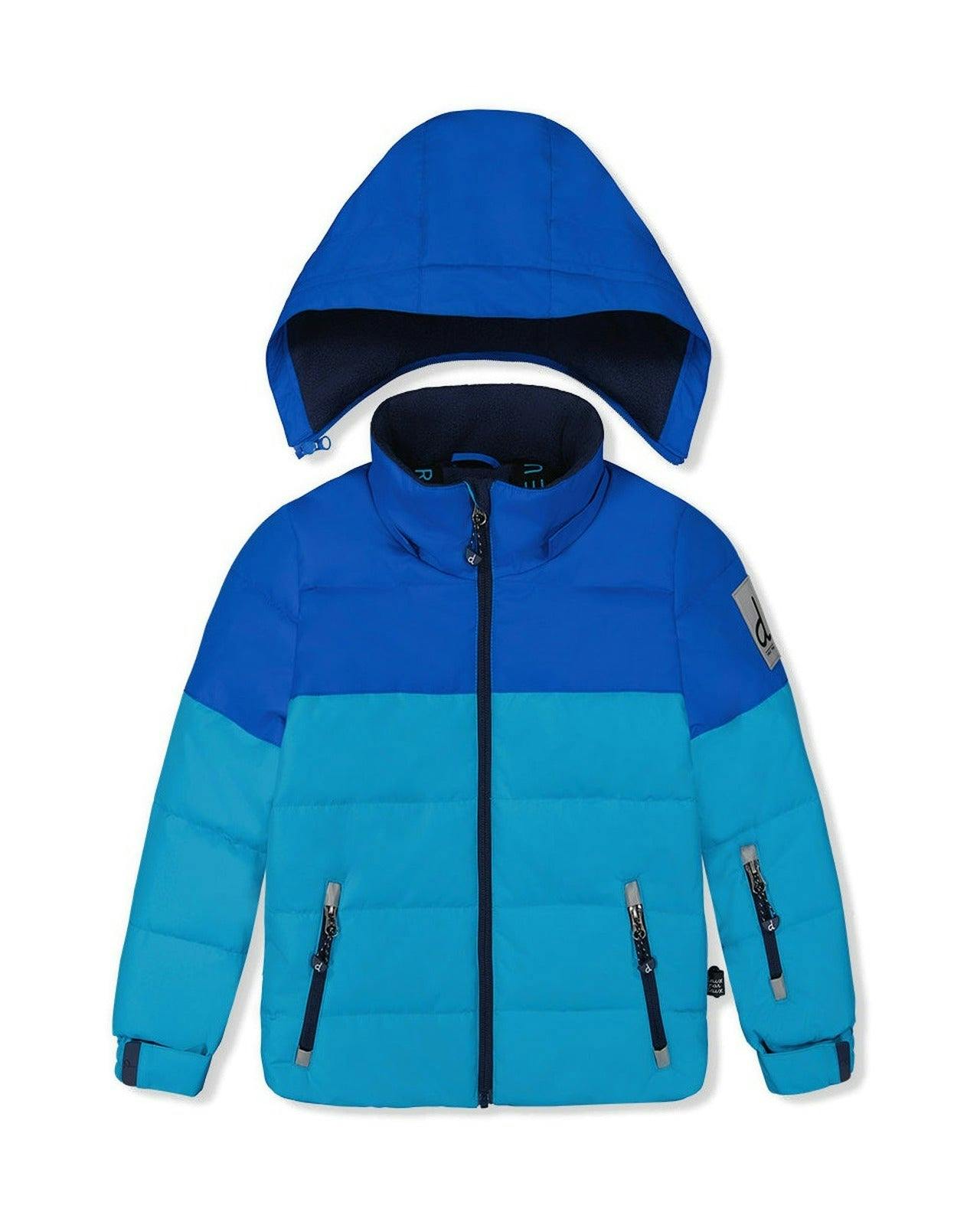 Two Piece Play Snowsuit Light And Dark Blue With Navy Pants