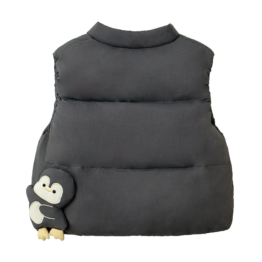 Dark Gray Cartoon Hands Vest