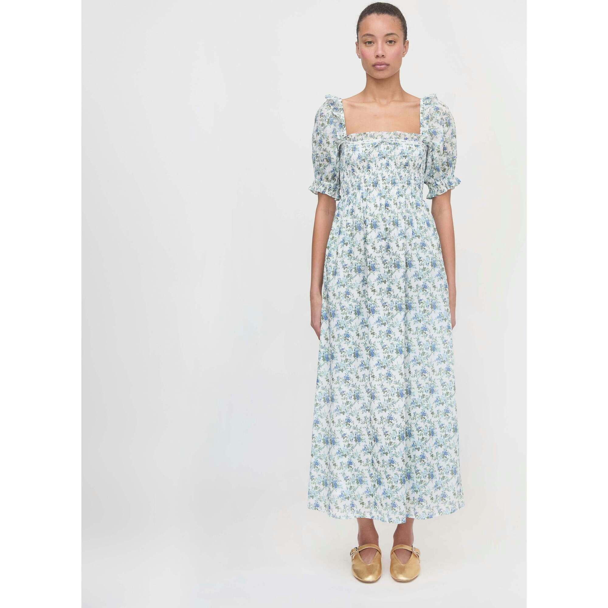 The Scarlett Nap Dress - Pale Blue