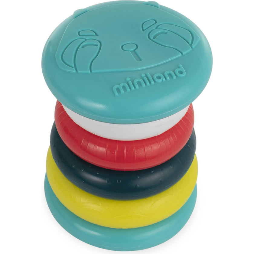 Feel to Learn: Tower stacking and rolling rings