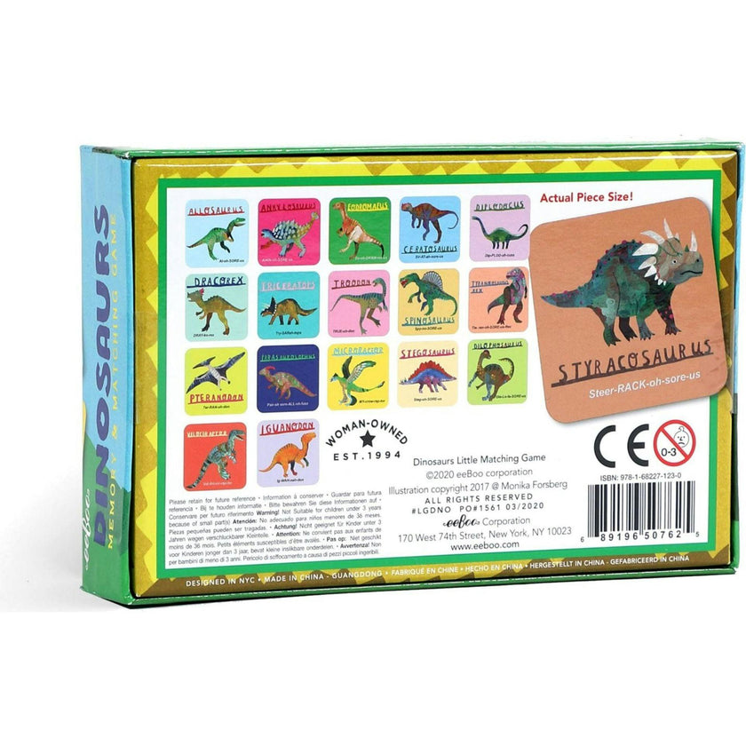 Dinosaurs Little Memory and Matching Game