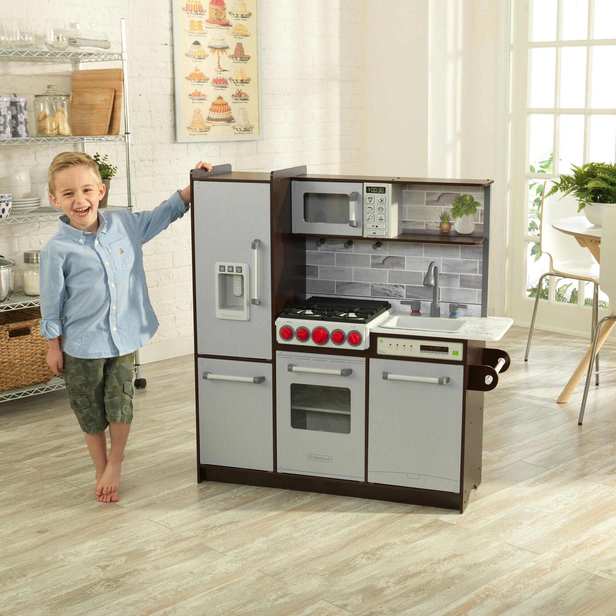Uptown Elite Espresso Kitchen Ez Assembly