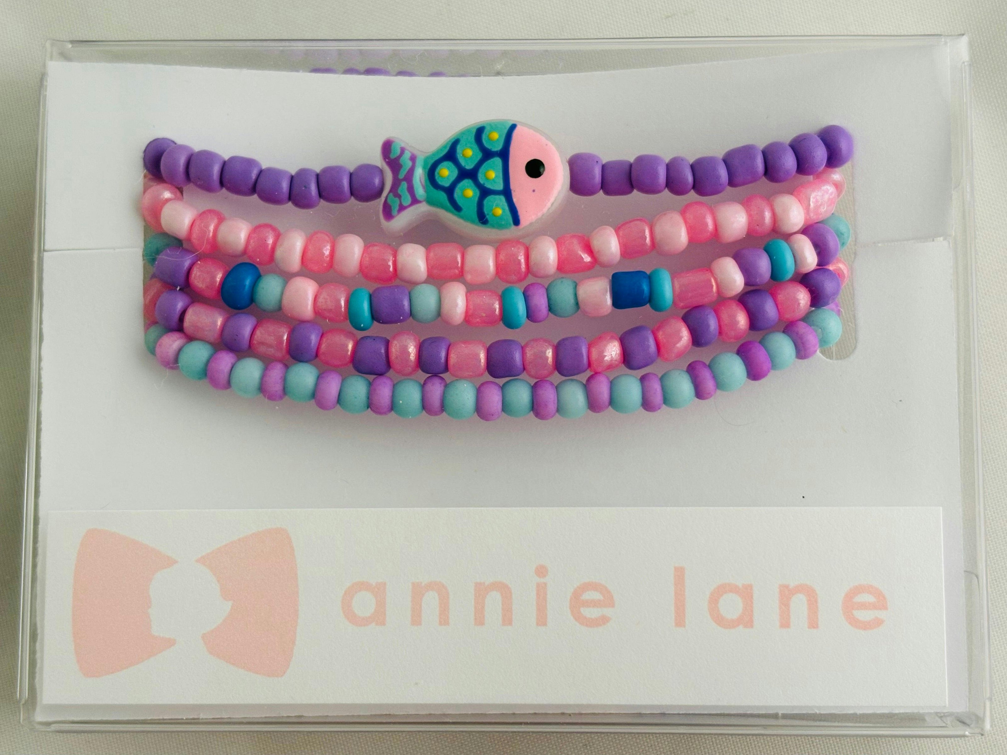 Beaded Bracelets - Tropical Fish Purple