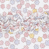 Sarah Floral - 2 Way Ruffle Back Zipper Footie