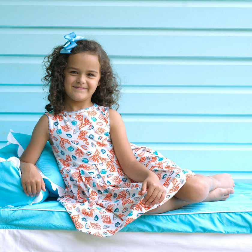 Coral Jersey Dress