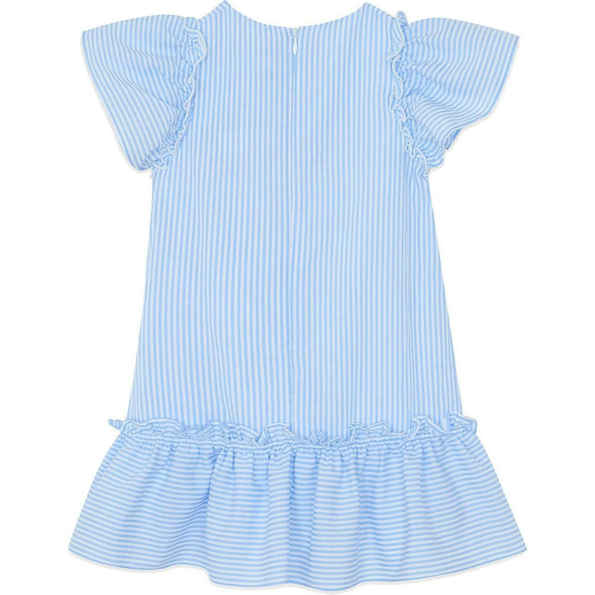 TARTINE ET CHOCOLAT Aegean Blue Flutter Dress