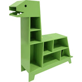 Dinosaur Shaped Bookcase / Toy Organizer With Assorted Cubbies
