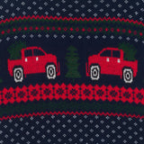 Infant Boys (9-24M) Sweater Set | Red Truck Fair Isle