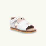 Toddler Bunny Sandal | White Leather