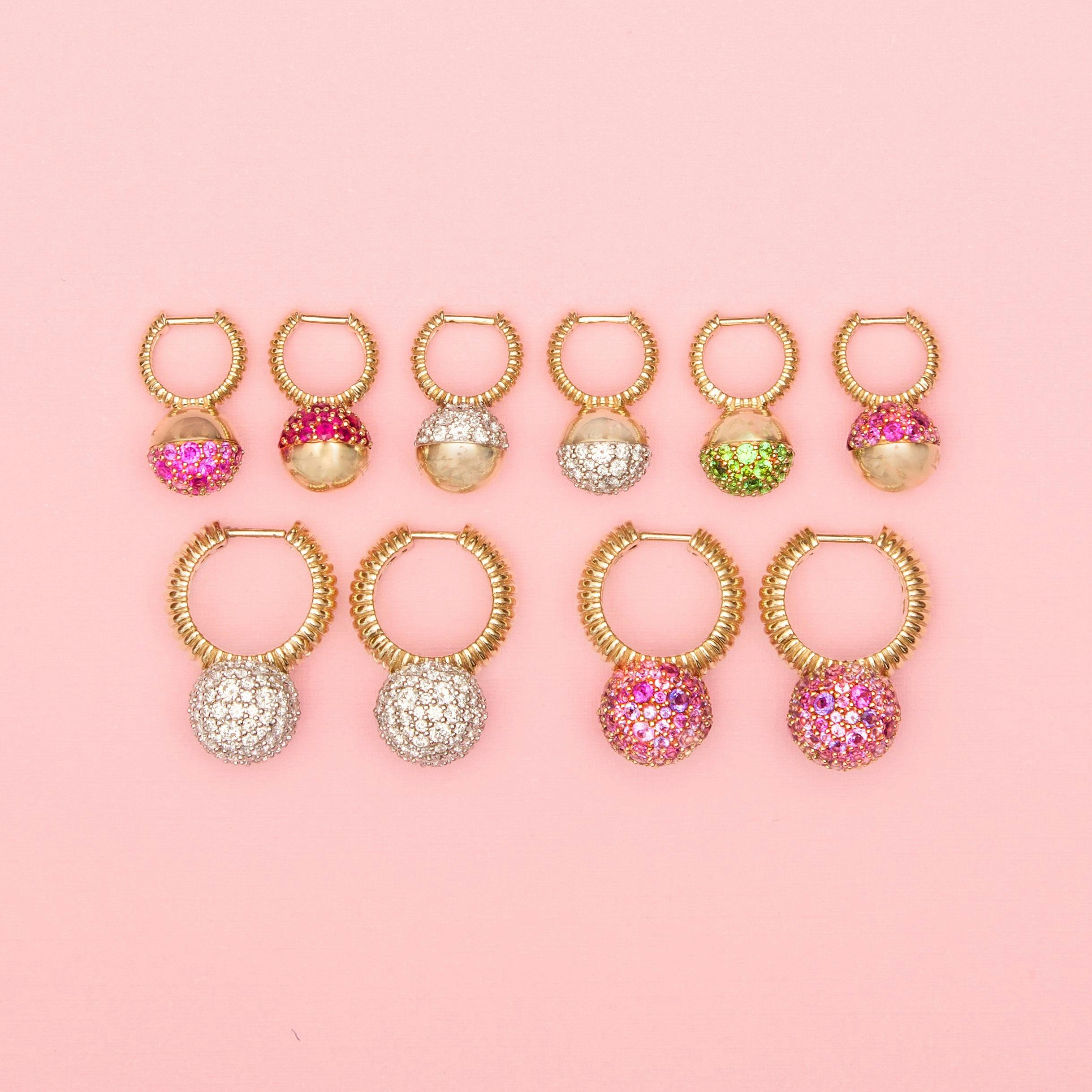 Revel Mini Bobble Huggie - Diamond