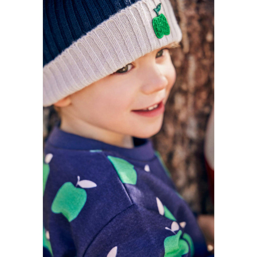 Recycled Cotton Apples Baby Sweatshirt