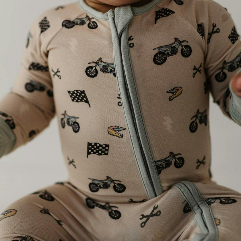 Long Sleeve Zip Romper