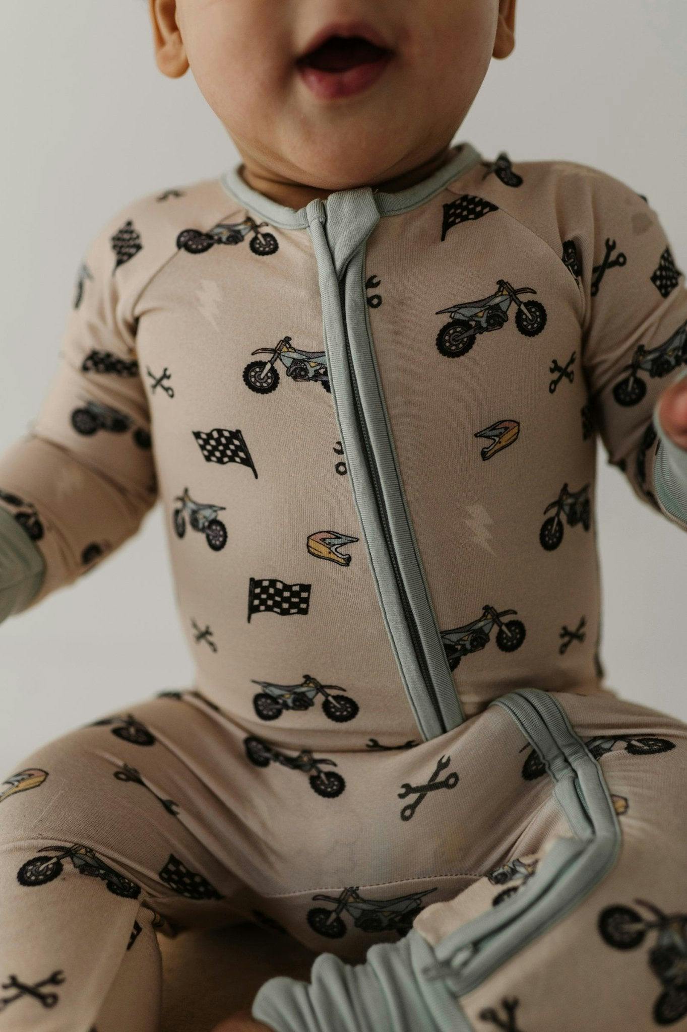 Long Sleeve Zip Romper