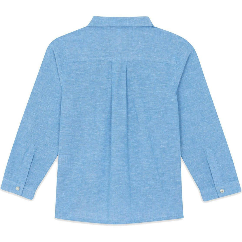 TARTINE ET CHOCOLAT Melange Linen Overshirt - Nuage