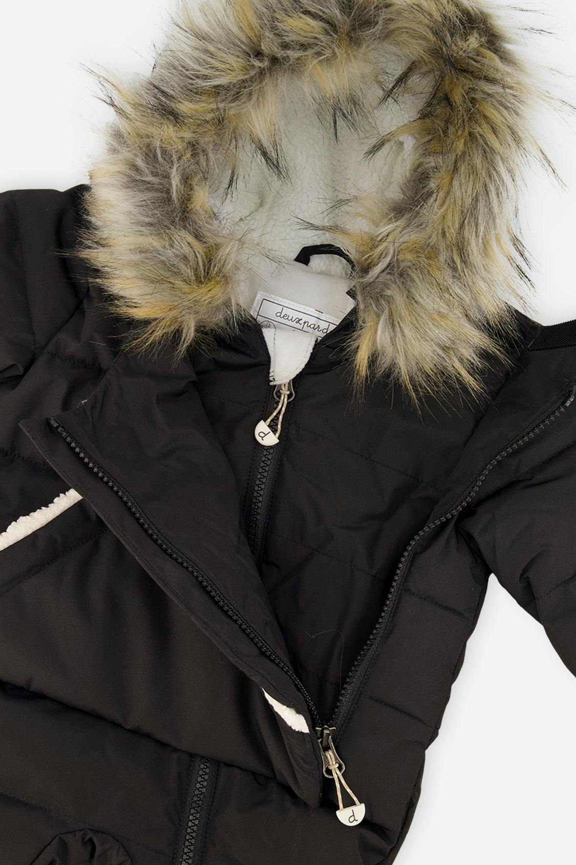 Baby Snug One Piece Snowsuit Adapted For Car Seats Black