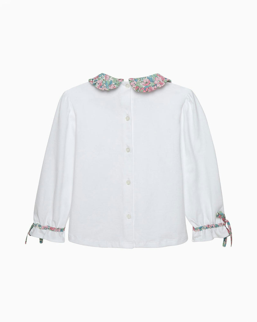 Dahlia Pie Crust Collar Top