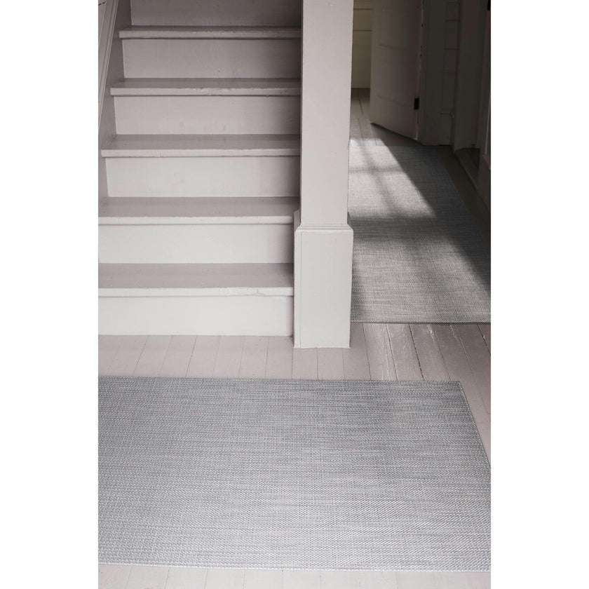 Basketweave Floor Mat, Grey