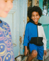 French Terry Shorts With Cross Seams
