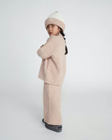 2-Tone Ribbed Beanie - Fuzzy