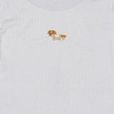 Pima Embroidered Pajama Set in Rocking Horse
