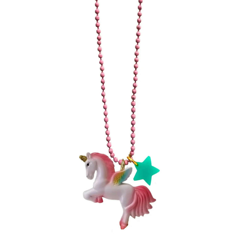 RAINBOW UNICORN CHARM NECKLACE