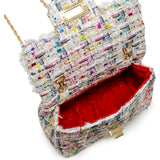 Classic Tweed Pearl Handbag