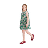 Green Sylvie Floral Textured Dress