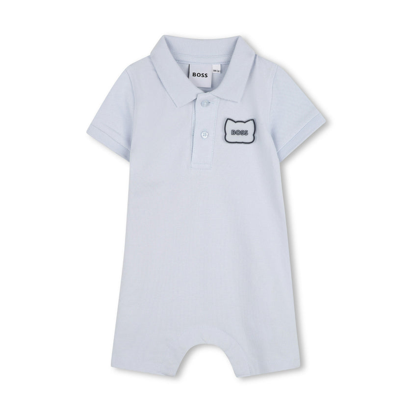Blue Polo Baby Romper